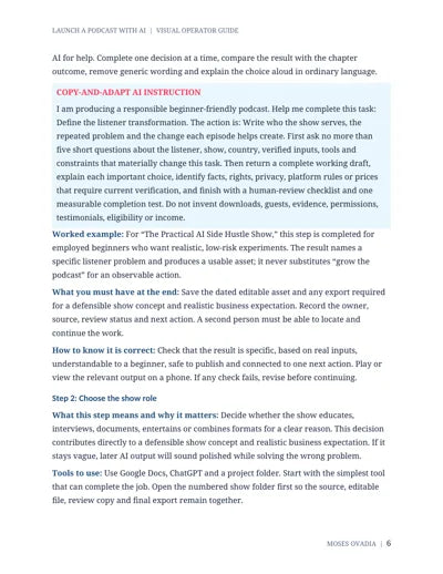 Launch a Podcast with AI — page 6