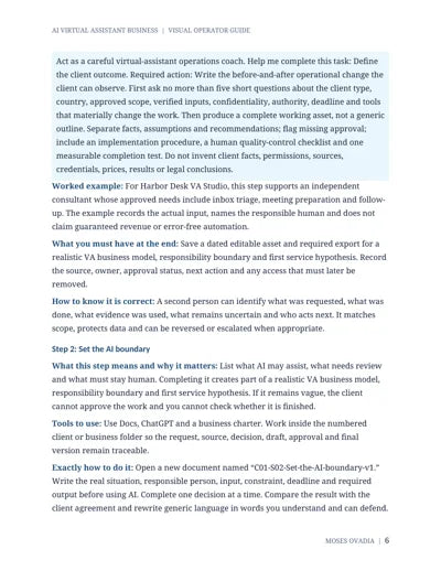 AI Virtual Assistant Business — page 6